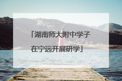 湖南师大附中学子在宁远开展研学