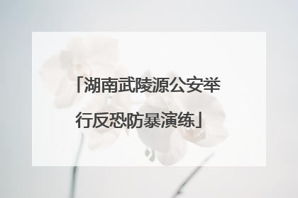 湖南武陵源公安举行反恐防暴演练