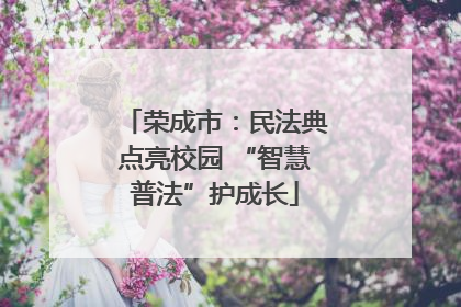 荣成市：民法典点亮校园 “智慧普法”护成长