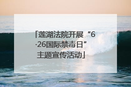 莲湖法院开展“6·26国际禁毒日”主题宣传活动