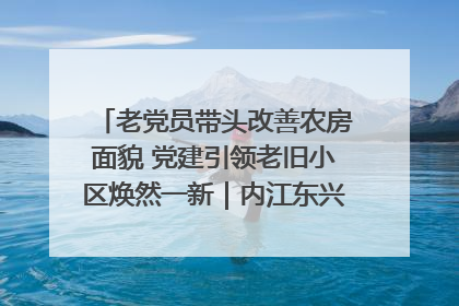 老党员带头改善农房面貌 党建引领老旧小区焕然一新｜内江东兴“红”在哪？④