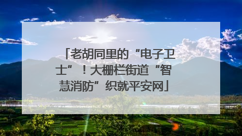老胡同里的“电子卫士”！大栅栏街道“智慧消防”织就平安网