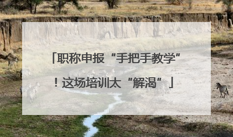 职称申报“手把手教学”！这场培训太“解渴”