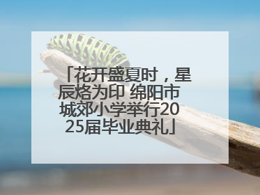 花开盛夏时，星辰烙为印 绵阳市城郊小学举行2025届毕业典礼