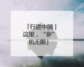 行进中国｜这里，“参”机无限