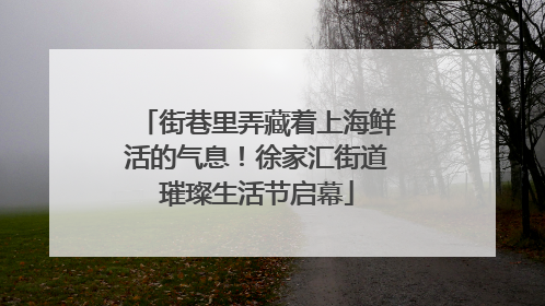 街巷里弄藏着上海鲜活的气息！徐家汇街道璀璨生活节启幕