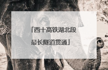 西十高铁湖北段最长隧道贯通