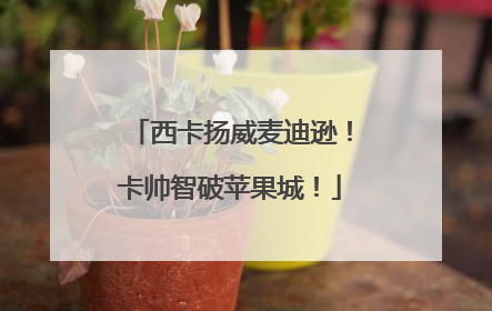西卡扬威麦迪逊！卡帅智破苹果城！