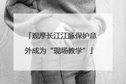 观摩长江江豚保护意外成为“现场教学”
