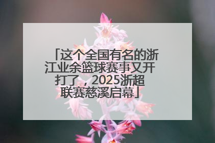 这个全国有名的浙江业余篮球赛事又开打了，2025浙超联赛慈溪启幕