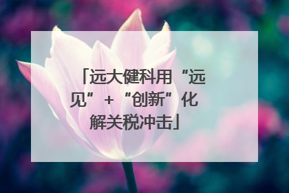 远大健科用“远见”+“创新”化解关税冲击