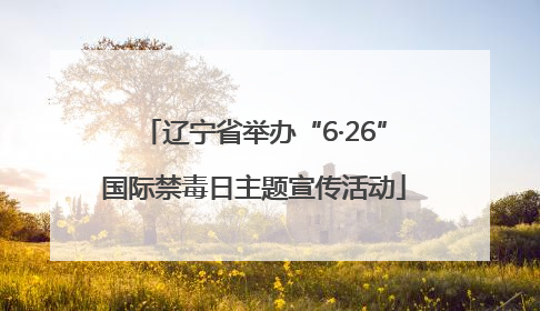 辽宁省举办“6·26”国际禁毒日主题宣传活动