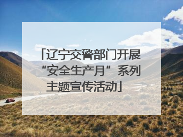 辽宁交警部门开展“安全生产月”系列主题宣传活动