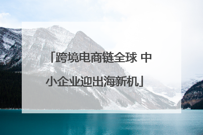 跨境电商链全球 中小企业迎出海新机