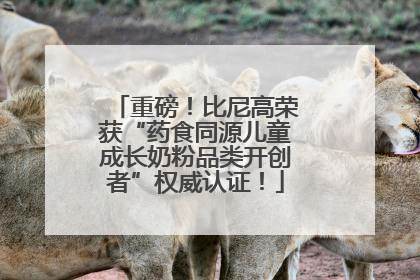 重磅！比尼高荣获“药食同源儿童成长奶粉品类开创者”权威认证！