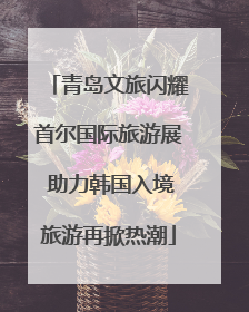 青岛文旅闪耀首尔国际旅游展 助力韩国入境旅游再掀热潮