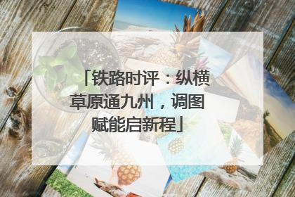 铁路时评：纵横草原通九州，调图赋能启新程