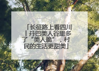长征路上看四川丨丹巴美人谷里多了“美人脆”，村民的生活更甜美