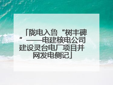 陇电入鲁“树丰碑”——电建核电公司建设灵台电厂项目并网发电侧记