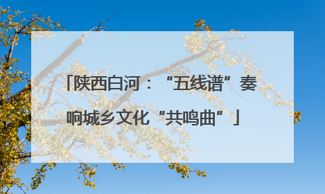陕西白河：“五线谱”奏响城乡文化“共鸣曲”