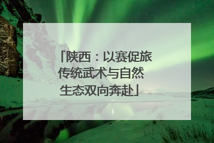 陕西：以赛促旅 传统武术与自然生态双向奔赴