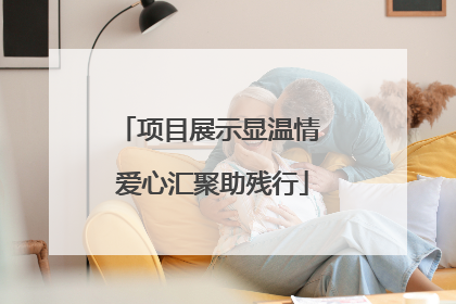 项目展示显温情 爱心汇聚助残行