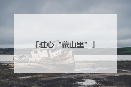 驻心“蒙山里”