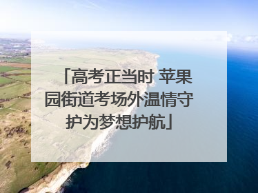 高考正当时 苹果园街道考场外温情守护为梦想护航