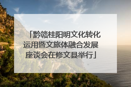 黔赣桂阳明文化转化运用暨文旅体融合发展座谈会在修文县举行