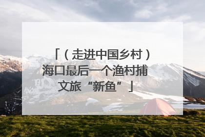 （走进中国乡村）海口最后一个渔村捕文旅“新鱼”