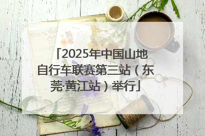 2025年中国山地自行车联赛第三站（东莞·黄江站）举行
