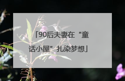 90后夫妻在“童话小屋”扎染梦想