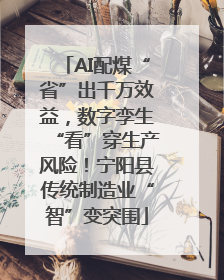 AI配煤“省”出千万效益，数字孪生“看”穿生产风险！宁阳县传统制造业“智”变突围